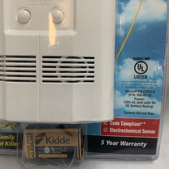 Kidde Gas & Carbon Monoxide Alarm with Digital Display - Picture 3 of 9